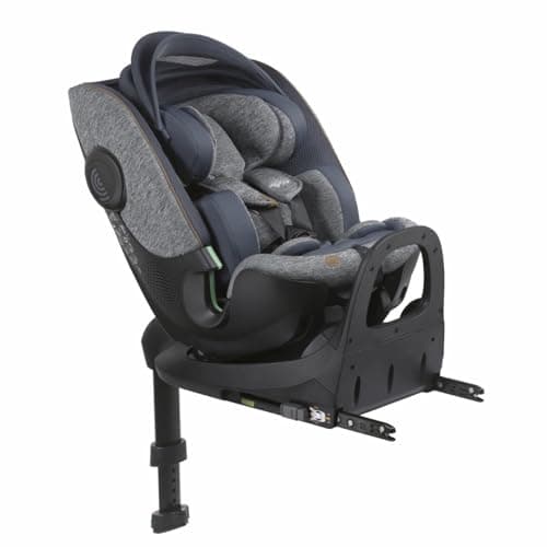 Siège auto Bi-Seat I-Size Pivotant avec base Isofix | Pour enfants de 40-150 cm | Adapté pour voyages et quotidien | Séc