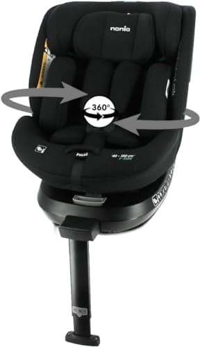 Siège auto Nania Prato I-Size 40-150 cm pour enfants, evolutif de naissance à 12 ans environ, fixations ceinture, réguli