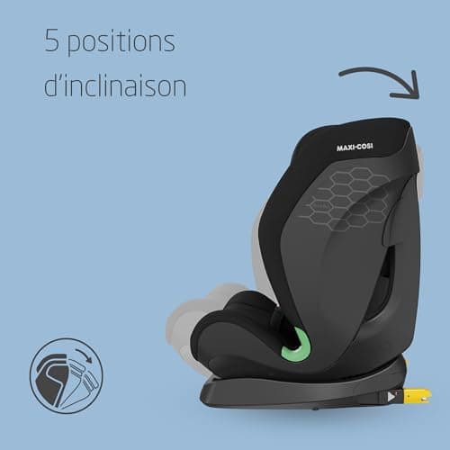Maxi-Cosi Titan S Comfort i-Size Authentic Black Rehausseur Voiture Enfant 15 mois à 12 ans Protection G-CELL 5 Position