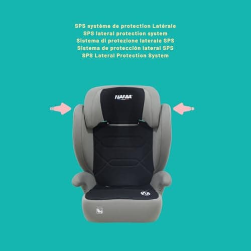 Siège auto Nanna Bogota 2 EN 1-iSize pour enfants de 4 à 12 ans - Protection latérale et appui-tête réglerable - Fixatio