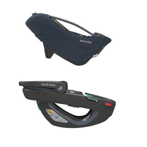 Maxi-Cosi Coral 360 i-Size Essential Graphite, Siège-auto bébé Nouveau-né, Nacelle ultra légère Rotation à une main