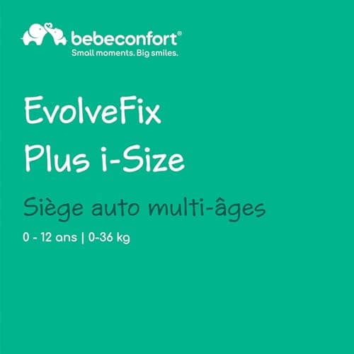 Bebeconfort EvolveFix Plus i-Size Siege Auto 360 Noir Vapeur, Siège Auto ISOFIX, 0-12 Ans, 40-150 cm, 10 Positions d'App