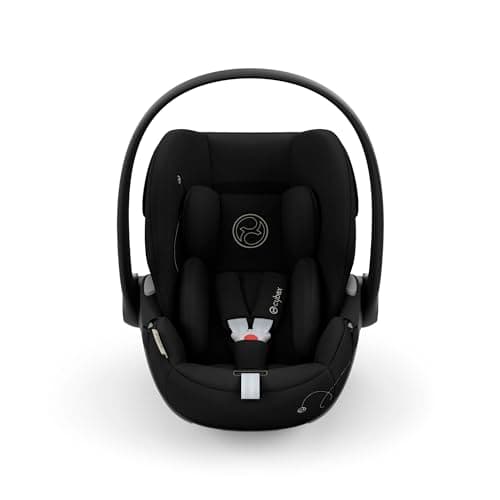 CYBEX Gold Coque Cloud G i-Size Comfort Moon Black pour Nouveau-nné Usage daily Sécurité accrue avec coussin réducteur