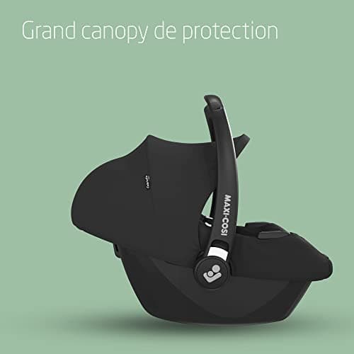 Maxi-Cosi CabrioFix i-Size Essential Black, Siège Auto Bébé 0 à 12 mois, 12 kg max., Siège Auto ISOFIX Léger & Comfortab