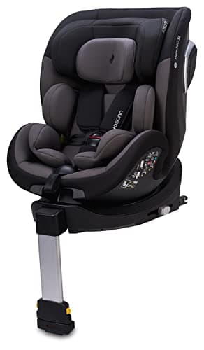 Osann Hero360 SL i-Size Siège enfant rotatif noir sergé pour enfants de 40 à 105 cm, sécurité optimale pour les voyages