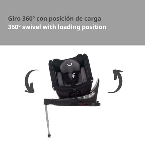 Nurse Ranger I-Size Siège de Voiture Pivotant 360° Isofix Réglable en Hauteur pour Enfant Contre-Route et Face de Marche
