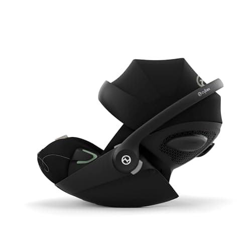 CYBEX Gold Coque Cloud G i-Size Comfort Moon Black pour Nouveau-nné Usage daily Sécurité accrue avec coussin réducteur