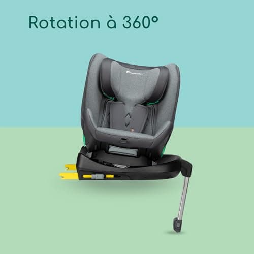 Bebeconfort EvolveFix Plus i-Size | Siège Auto 360° | 0-12 Ans | 40-150 cm | Protection contre les chocs latéraux | 10 P