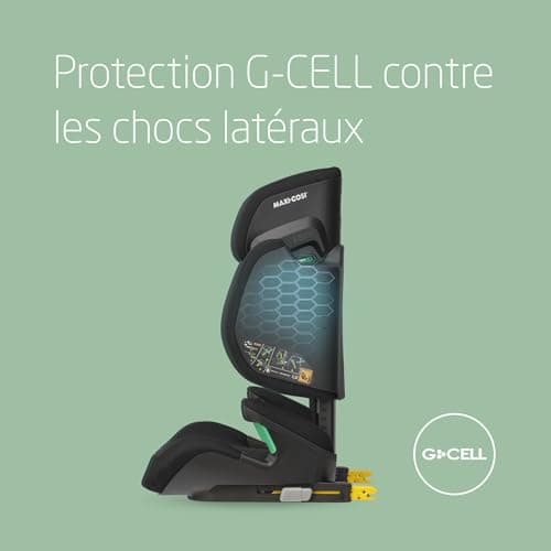 Maxi-Cosi RodiFix M i-Size - Rehausseur Voiture Enfant 3,5 - 12 ans, 100 - 150 cm | Protection G-CELL | Bouclage Rapide
