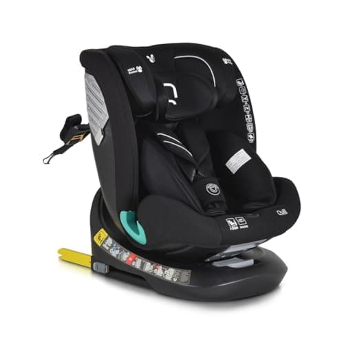 Cangaroo siège bébé i-Size Quill Noir Gros Format Isofixpivotant 360° Pour Bébés Groupes 0/1/2/3