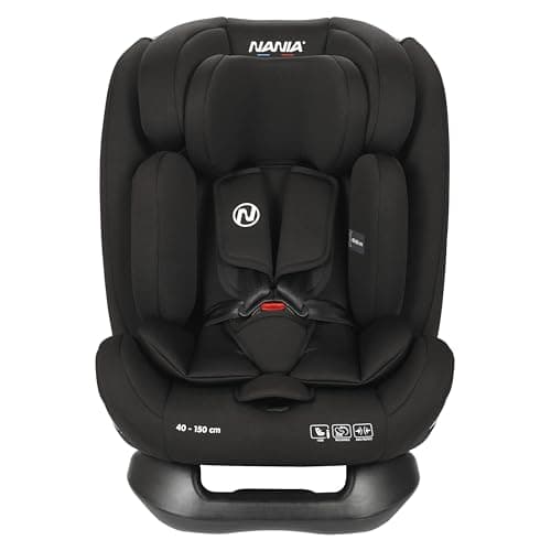Siège auto Nania Prato I-Size 40-150 cm pour enfants, evolutif de naissance à 12 ans environ, fixations ceinture, réguli