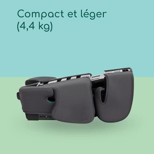 Siège auto rehausseur Bebeconfort RoadFix i-Size ISOFIX, dossier pliable léger, 14 positions d'appui-tête, rembourré, po