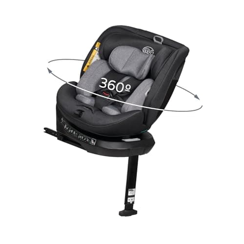 Ms BabyWorld Denver I-Size Siège Auto Pivotant à 360º ISOFIX et jambe de force pour enfants de 0 à 12 ans, 40-150 cm (0~