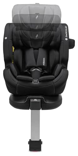 OSANN Siège auto bébé/enfant One360 SL Mini Isofix I-Size - Grande Haute-Seat - Noir - 40-105 cm - 8 positions, Harnais