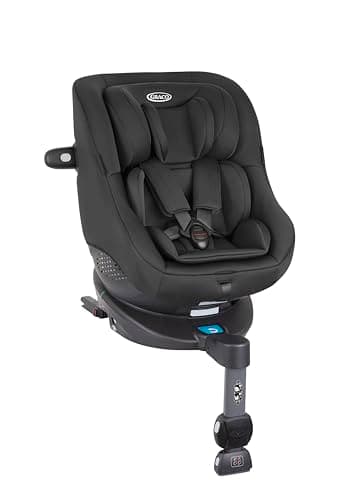 Siège-auto Graco Turn2Me i-Size R129 noir pour enfant de la naissance à 4 ans, rotatif 360° et position allongée, harnai