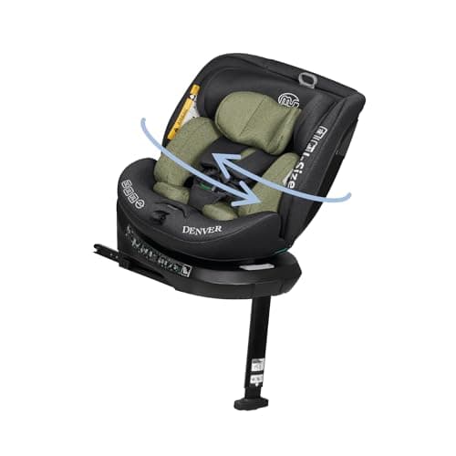 Ms BabyWorld Denver I-Size Siège Auto Pivotant à 360º ISOFIX et jambe de force pour enfants de 0 à 12 ans, 40-150 cm (0~