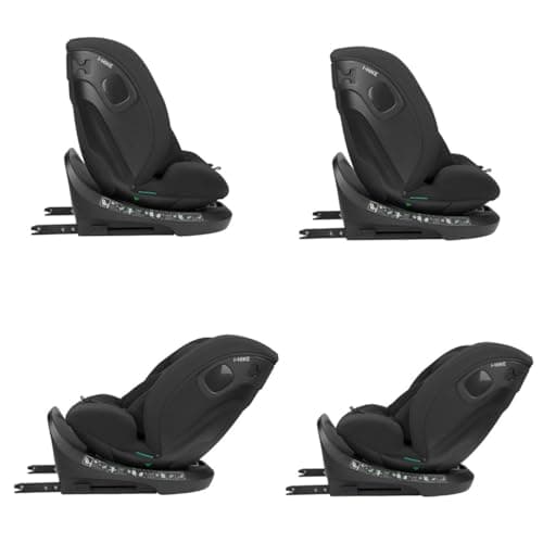 Kikkaboo siège enfant i-Size i-Hike (40-150 cm) pour enfants pivotant à 360° ISOFIX adapté à toutes les situations Verdo