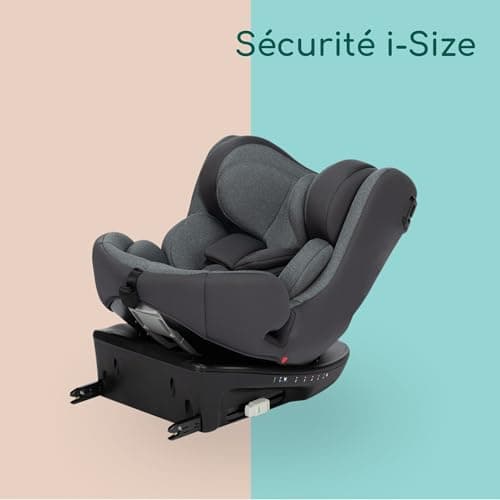 Bebeconfort EvolveFix i-Size Siège Auto 150cm ISOFIX 0-12 Ans 9 Positions d'Appui-tête Protection Contre les Chocs Latér