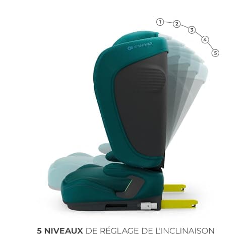 Kinderkraft UNITY2 | Siège Auto I-size 100-150 cm, Isofix, jusqu'à 12 ans, Sécurité accrue, Facile à nettoyer, Revêtemen