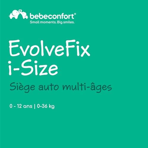 Bebeconfort EvolveFix i-Size Siège Auto 360 0-12 Ans 40-150cm ISOFIX 9 Positions d'Appui-tête 4 Positions Inclinaison Pr