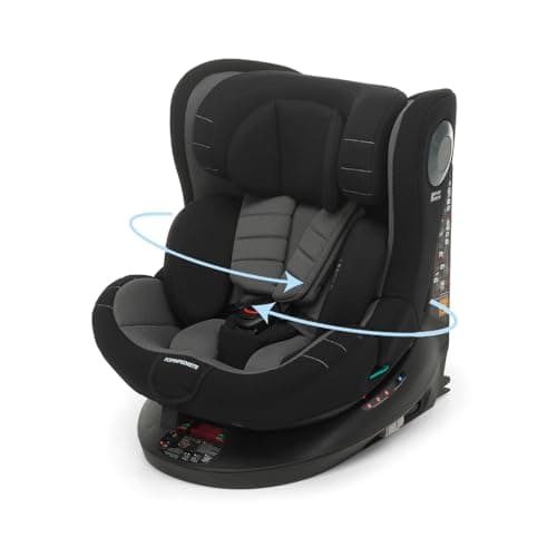 Foppapedretti Siège auto FP360 I-Size pivotant 360° Noir pour enfant 0-12 ans