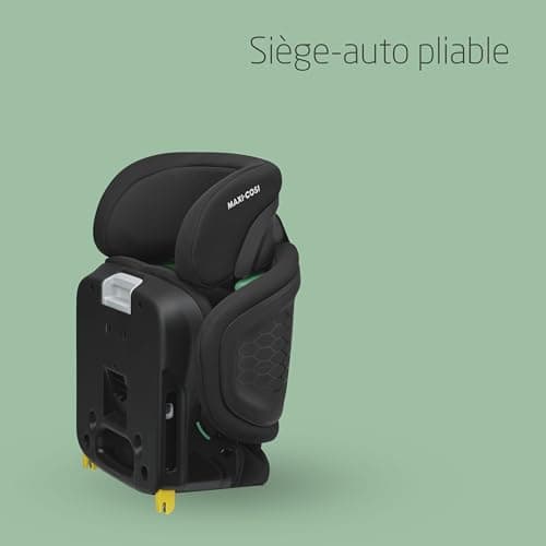 Maxi-Cosi Tanza i-Size Full Black, Réhausseur Voiture Enfant 3,5-12 ans, 100-150cm, Protection G-CELL Chocs Latéraux, 10