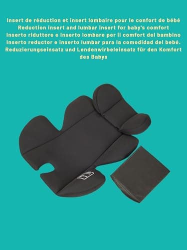Siège auto bébé ceinturé NANIA Rimini i-Size - Protection Latéérale pour enfants de 0 à 13 kg, Appuie-tête réglable, Por