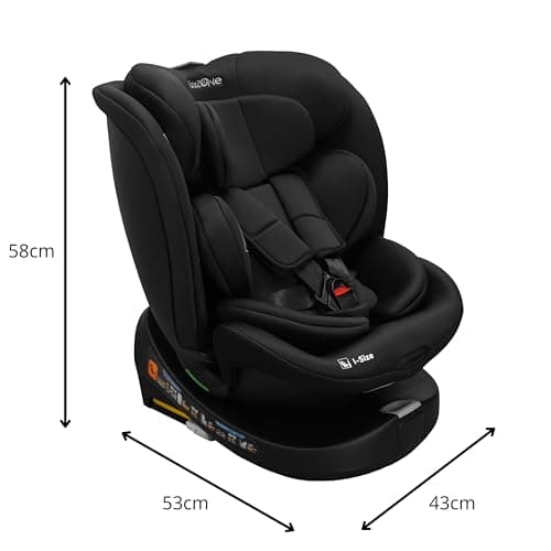 Siege auto bébé 0 à 36kg Isofix pivotant 360 - Groupe 0+ - Taille 40-150cm - Pour tout enfant de la naissance à 12 ans -