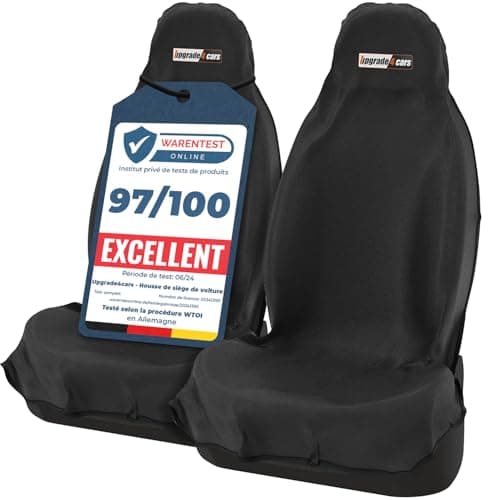 Upgrade4cars Couverture de Siège Voiture Multifonction Individuelle Avant pour Conducteur Étanche contre la Transpiratio