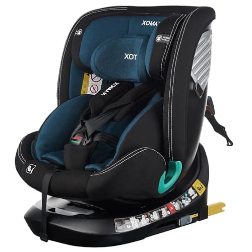 XOMAX G409 IoT Siège Enfant Pivotant 360° ISOFIX 0-36kg 0-12ans G0+/1/2/3 5_points 3_points Housse Lavable ECE R129 I Bl
