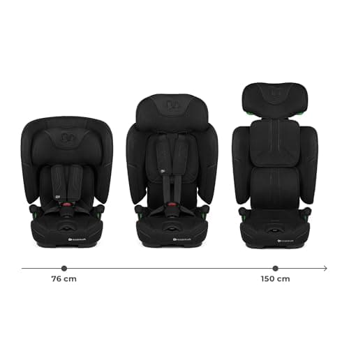 Kinderkraft FIX2GO Noir, siège enfant i-size 76-150 cm, top tether, sécurité abreuvée, sensibilisation électronique, jus