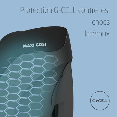 Maxi-Cosi Titan S Comfort i-Size Authentic Black Rehausseur Voiture Enfant 15 mois à 12 ans Protection G-CELL 5 Position