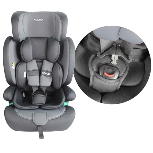 XOMAX LM238 Siège auto ISOFIX, évolutif 9-36 kg, 15 mois-12 ans, groupe 1/2/3, harnais 5 et 3 points, housse amovible, E