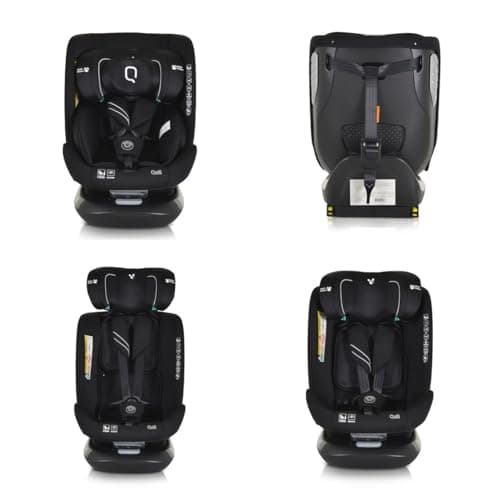 Cangaroo siège bébé i-Size Quill Noir Gros Format Isofixpivotant 360° Pour Bébés Groupes 0/1/2/3