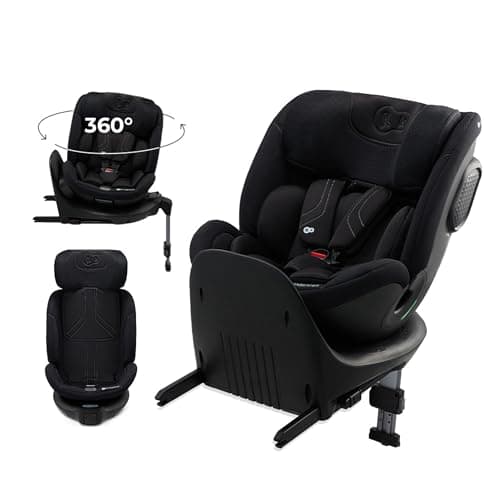 Kinderkraft XRIDER2 I-SIZE Noir | Siège Auto Bébé 0-25 kg Évolutif 40-125 cm | Protection 360° Isofix | Pour Enfants 0-7