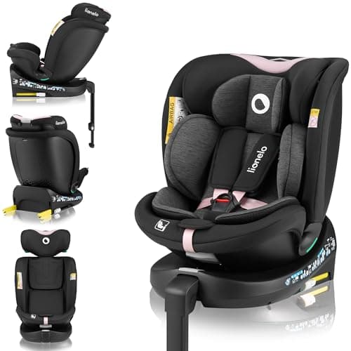 LIONELO NAVY i-Size Dri-Seat Siège auto pivotant Pour enfants de 40 à 150 cm Groupe 0+1 2 3 Isofix Avant et Arrière Supp