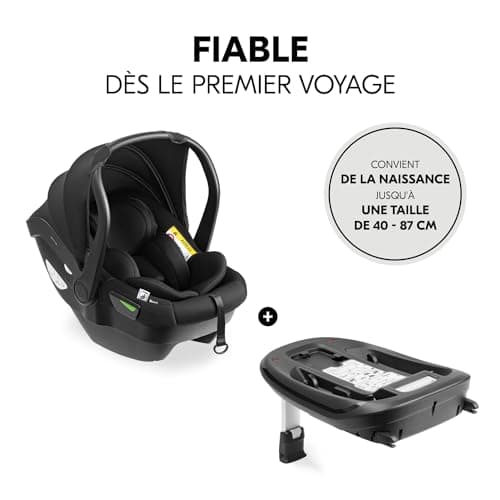 Hauck Lot i-Size Siege Auto Drive N Care Set - Sécurité maximale, confort absolu pour bébé (40-87 cm) - Appui-tête et ha