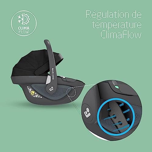Maxi-Cosi Emerald 360 S i-Size, Siège-auto Isofix 360 Pivotant, 0-12 ans (40-150 cm)
Maxi-Cosi Pebble 360 i-Size, Siège-
