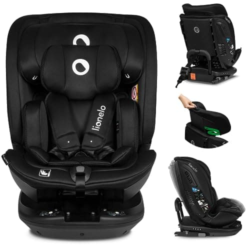 LIONELO Bastiaan RWF i-Size Siège Auto Pivotant 360° 0-36kg ISOFIX TopTether Appui-tête Regulier Sécurité Route Montage
