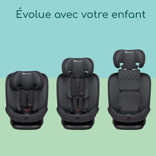Bebeconfort EverFix i-Size Siège auto face à la route ISOFIX, pour enfants de 15 mois à 12 ans, 9-36 kg, 76-150 cm, Tint