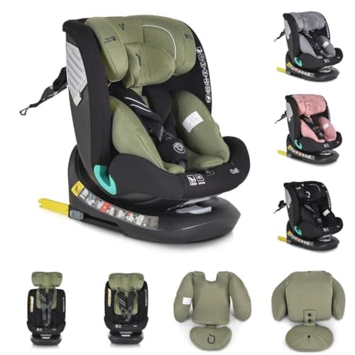Cangaroo siège bébé i-Size Quill Gris Isofix 360°pour enfants de 40-150cm groupe 0/1/2/3