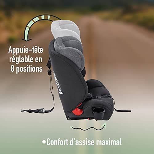 FableKids Siège auto pour enfants Siège auto Isofix Gris