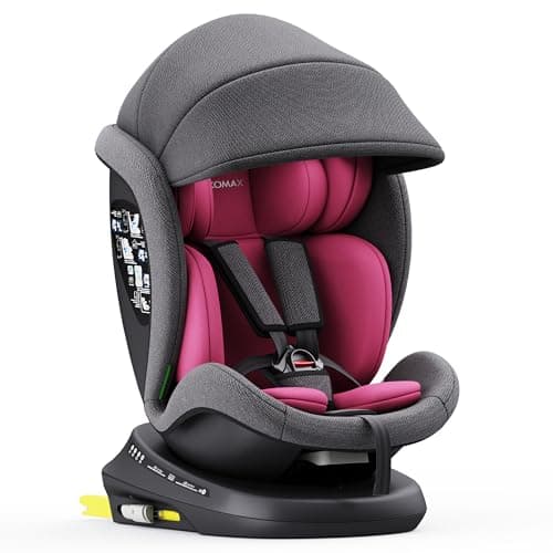 XOMAX 946i - Siège enfant rotatif 360° ISOFIX, fonction inclinable, évolutif 0-36 kg, 0-12 ans, groupe 0/1/2/3, harnais