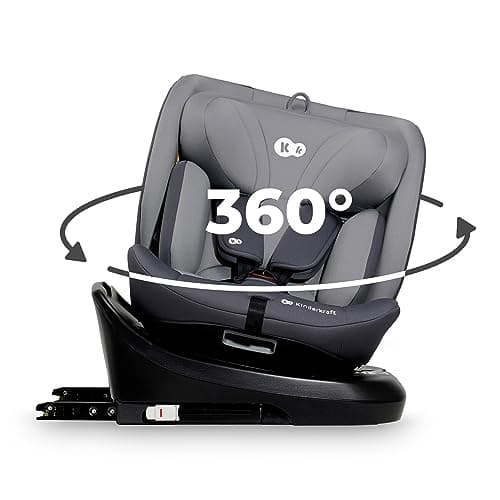 Kinderkraft I-GROW Siège auto bébé, Groupe 0/1/2/3, Isofix, Gris