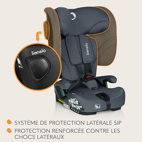 LIONELO NELLY Siège auto ISOFIX 76-150 cm | Contraire/Arrière, Sangle TT, Protection Latérale