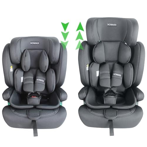 XOMAX LM238 Siège enfant ISOFIX évolutif 9-36 kg 15 mois-12 ans groupe 1/2/3 harnais 5/3 points housse amovible ECE R129