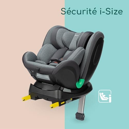 Bebeconfort EvolveFix Plus i-Size | Siège Auto 360° | 0-12 Ans | 40-150 cm | Protection contre les chocs latéraux | 10 P