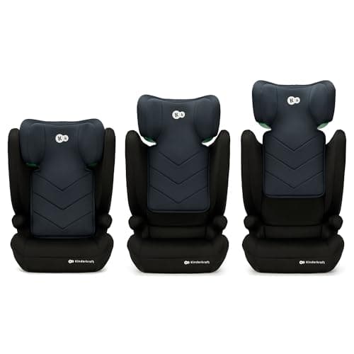 Kinderkraft I-SPARK i-Size Siège auto bébé Noir : léger et sécurisant pour les enfants de 3,5 à 12 ans