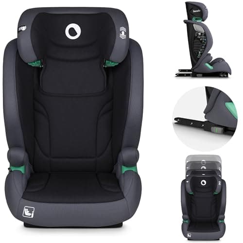 LIONELO IGO I-size Siège-auto pour enfants groupe 2/3 ISOFIX Black ISÔLE EN SÉCURITÉ