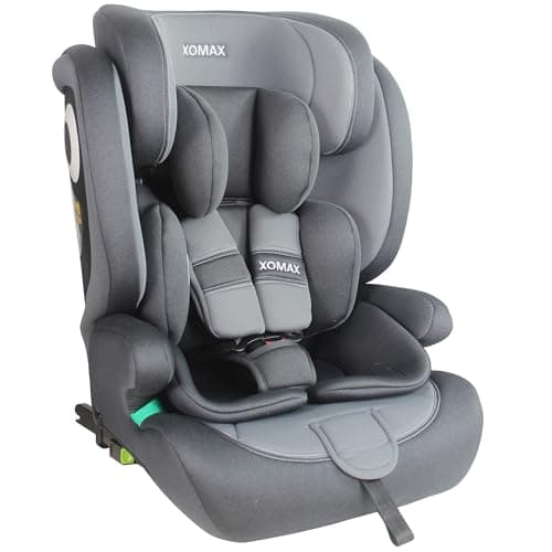 XOMAX LM238 Siège auto ISOFIX, évolutif 9-36 kg, 15 mois-12 ans, groupe 1/2/3, harnais 5 et 3 points, housse amovible, E